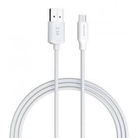 Dramex D21MK 2.1A 1 mt Beyaz Micro USB Data Şarj Kablosu