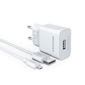 Dramex D26M 2.6A Şarj Aleti Micro USB Kablolu Set