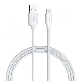 Dramex D26MK 2.6A 1 mt Beyaz Micro USB Data Şarj Kablosu