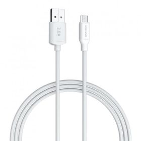 Dramex D30MK 3.0A 1 mt Beyaz Micro USB Data Şarj Kablosu