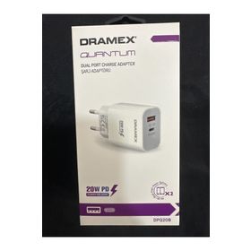 Dramex DPQ20B Quantum Usb + Type-C QC3.0 PD 20W Beyaz Hızlı Şarj Adaptörü