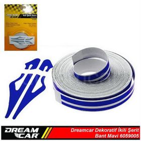Dreamcar 6059005 Mavi 10 m İkili Şerit Bant