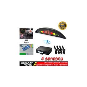Dreamcar Siyah Inwells 4 Sensörlü Dijital Ekranlı Park Sensörü