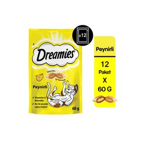 Dreamies 12x60 gr Cheese Peynirli Kedi Ödül Maması