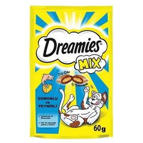 Dreamies 12x60 gr Somon ve Peynirli Mix Kedi Ödülü