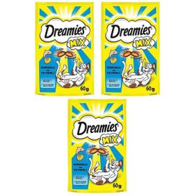 Dreamies 3x60 gr Mix Somon Balıklı ve Peynirli Kedi Ödülü