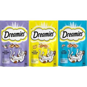 Dreamies 3x60 gr Ördekli-Peynirli-Somonlu Kedi Ödülü