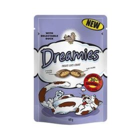 Dreamies 60 gr İçi Dolgulu Ördekli Kıtır Kedi Bisküvisi