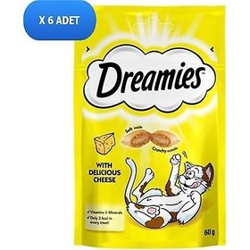 Dreamies 6x60 gr Peynirli Pouch Kedi Ödülü