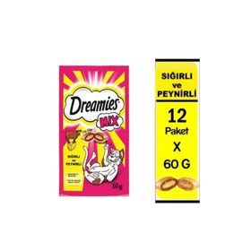 Dreamies Mix 12x60 gr Biftek & Peynir Ödül Maması