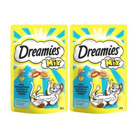 Dreamies Mix Peynirli Somonlu 2x60 gr Kedi Ödülü Maması