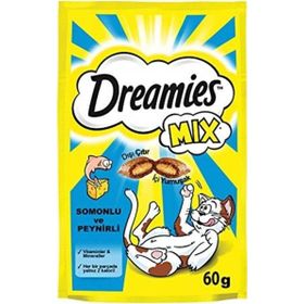 Dreamies Mix Somonlu ve Peynirli 6x60 gr Kedi Ödülü Maması