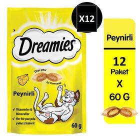 Dreamies Peynirli 12x60 gr Kedi Ödül Maması