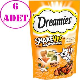 Dreamies Shake Ups Rockin Rooster 6x55 GR Kedi Ödülü