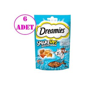 Dreamies Shake Ups Seafood 6x55 GR Kedi Ödülü