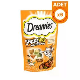 Dreamies ShakeUps Multivitamins 6x55 gr Kümes Hayvanlı Kedi Ödül Maması