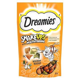 Dreamies ShakeUps Multivitamins 6x55 gr Kümes Hayvanlı Kedi Ödül Maması