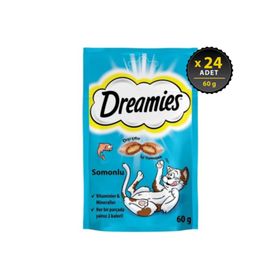Dreamies Somonlu 24x60 gr Kedi Ödül Maması