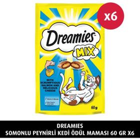 Dreamies Somonlu Peynirli 6x60 gr Kedi Ödülü Maması