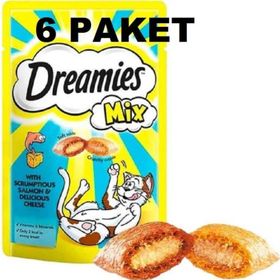 Dreamies Somonlu Peynirli 6x60 gr Kedi Ödülü Maması