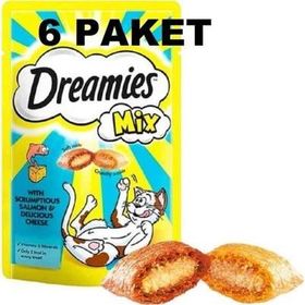 Dreamies Somonlu Peynirli 6x60 gr Kedi Ödülü Maması