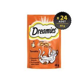 Dreamies Tavuklu 24x60 gr Kedi Ödül Maması