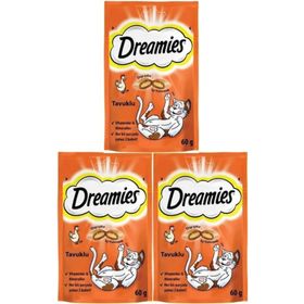 Dreamies Tavuklu 3x60 gr Kedi Ödül Maması