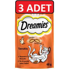 Dreamies Tavuklu 3x60 gr Kedi Ödül Maması