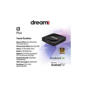 Dreamstar i3 Plus 16 GB 6K Android 14 TV Box