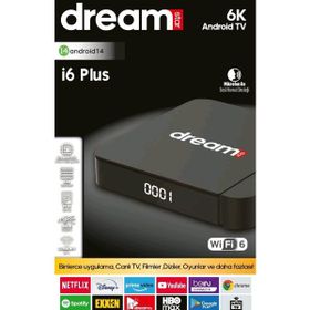 Dreamstar i6 Plus 6K Android 4 GB RAM ve 64 GB Android 14 Wi-Fi 6 TV Box