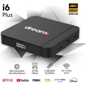 Dreamstar i6 Plus 6K Android 4 GB RAM ve 64 GB Android 14 Wi-Fi 6 TV Box