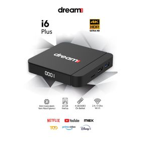 Dreamstar i6 Plus 6K Android 4 GB RAM ve 64 GB Android 14 Wi-Fi 6 TV Box