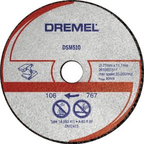 Dremel DSM20 Kompakt Testere ile Uyumlu 3 Adet Metal ve Plastik Kesme Diski