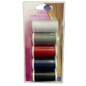 Drima 100 m 5'li Set Makara Dikiş İpi İpliği