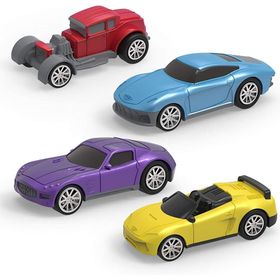 Driven 4'lü 8 cm Renkli Çek Bırak Araba Seti