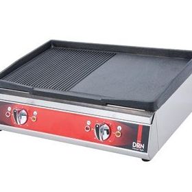 DRN DRNDIZE-70 Yarı Oluklu Yarı Düz Yüzey 70x50x20 cm Elektrikli Döküm Izgara