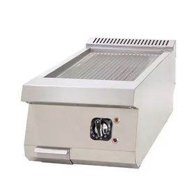 DRN DRNEL-8070N 80x73x30 cm Elektrikli Oluklu Pleyt Izgara Set Üstü