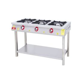 DRN DRNKF-1560 3'lü Gazlı 150x64x85 cm Taban Raflı Ocak