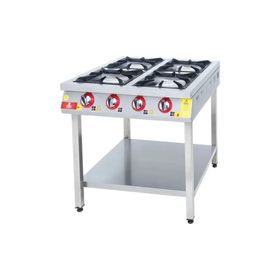DRN DRNKF-8090 4'lü Gazlı 80x94x85 cm Taban Raflı Ocak
