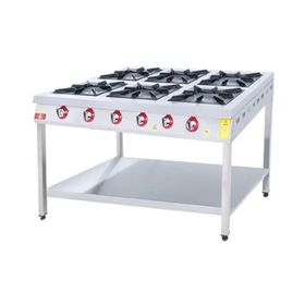 DRN DRNLOA-6 6'lı Gazlı 130x84x85 cm Taban Raflı Ocak