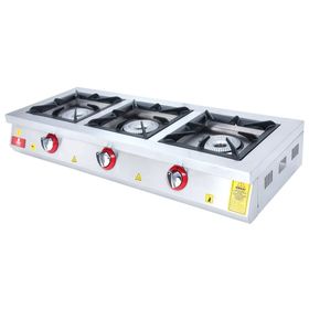 DRN DRNLOS-3 3'lü Gazlı 120x49x20 cm Set Üstü Ocak