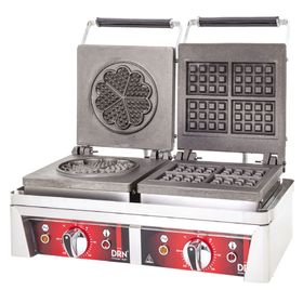 DRN DRNPWKY-2 İkili Yonca +Kare Elektrikli Waffle Makinesi