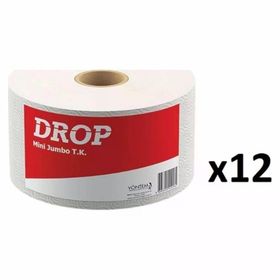 Drop Mini 12'li Rulo / Koli Jumbo Alttan Çekme Tuvalet Kağıdı