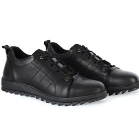 Dropland 8328 Hakiki Deri Casual Siyah Erkek Ayakkabı