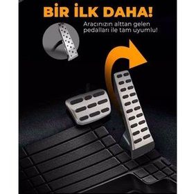 DRS Tuning Shop Kia Pride Universal Krom Bej Renk Havuzlu Paspas