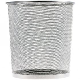 Drt Gümüş Delikli Metal Çöp Kovası