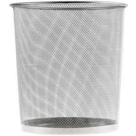 Drt Gümüş Delikli Metal Çöp Kovası