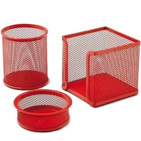 Drt Kırmızı 3'lü Masaüstü Kalemlik Set