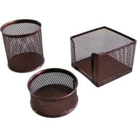 Drt Rose Gold 3'lü Masaüstü Kalemlik Set