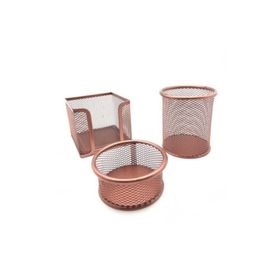 Drt Rose Gold 3'lü Masaüstü Kalemlik Set